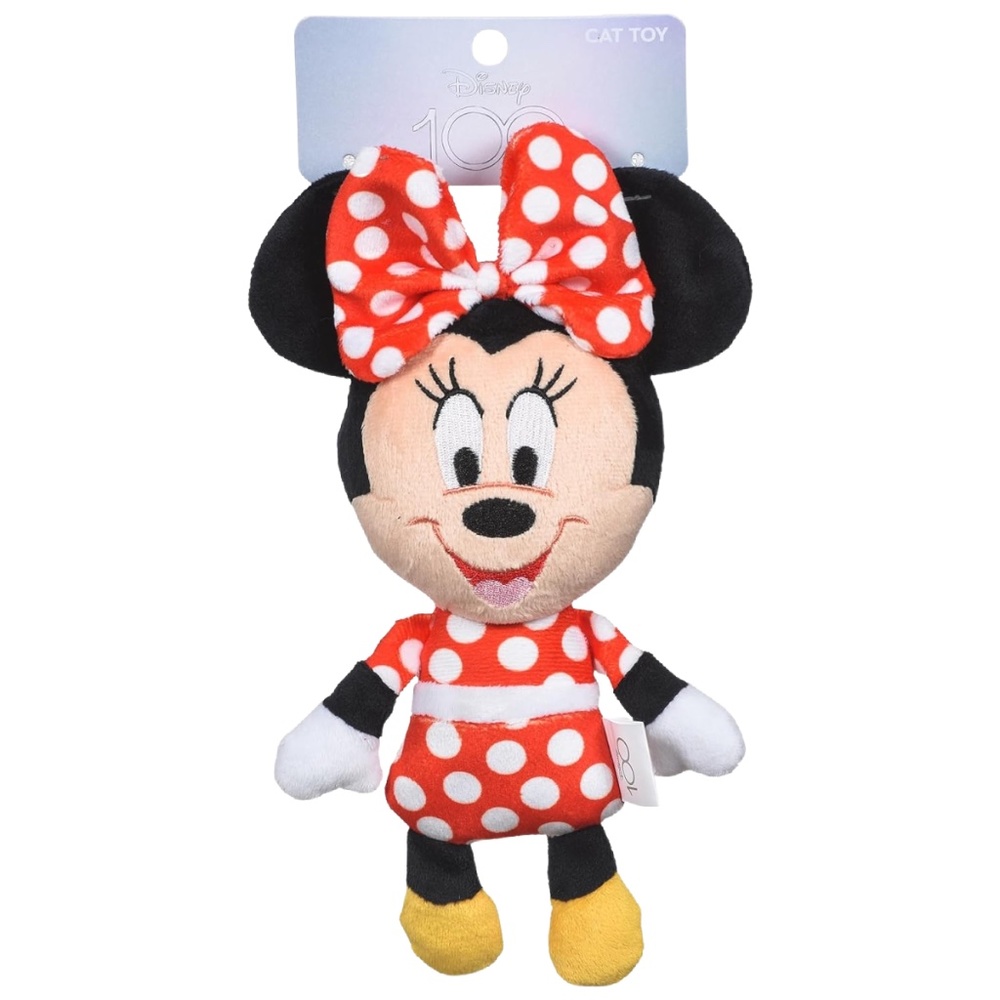 Disney for Pets Minnie Mouse Kitty Cat Kicker Stuffed Toy with Catnip, 9in New